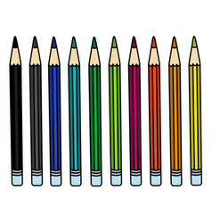 Set Of Colored Pencils School