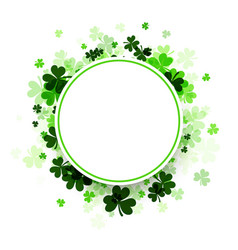 Shamrock Frame On White Background