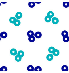 Blue Cell Division Process Icon Isolated Seamless