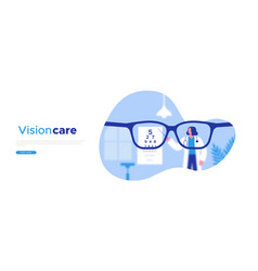 Blurry Vision Eye Doctor Web Template Concept