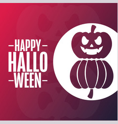 Happy Halloween Holiday Concept Template For