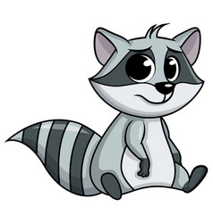 Sad Raccoon Character Cartoon Clip Art