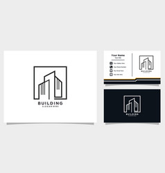 Building Logo Design With Element Icon