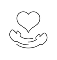 Love Hug Line Outline Icon