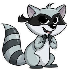 Evil Raccoon Bandit Cartoon Clip Art