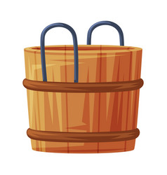 Wooden Barrel For Sauna As Finland Symbol