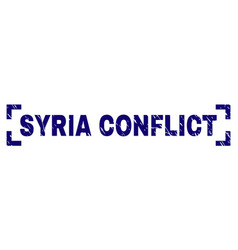 Scratched Textured Syria Conflict Stamp Seal