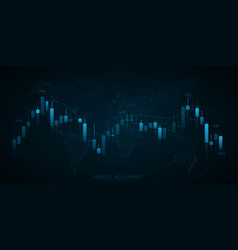 Chart Of Investment Financial Data With Glowing