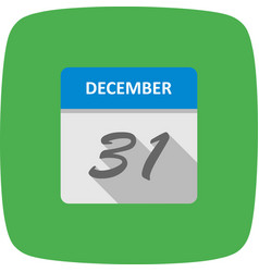 December 31st Date On A Single Day Calendar