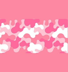 Pink Camouflage Seamless Pattern