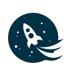 Rocket Start Icon From Astronomy