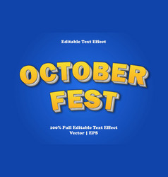 October Fest Editable Text Effect