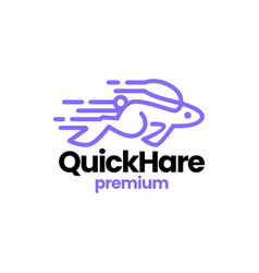 Quick Hare Rabbit Bunny Fast Dash Logo Icon