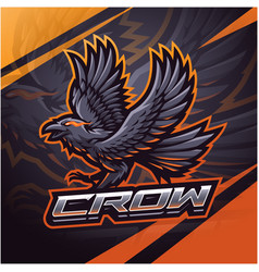 Crow Esport Mascot Logo Design