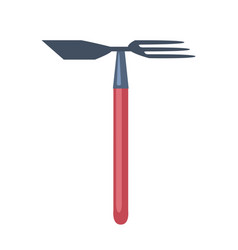 Garden Red Shovel And Rake