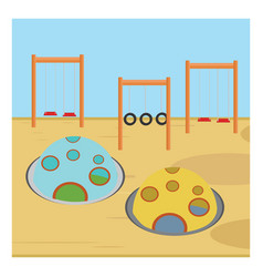 Kids Playground On A White Background