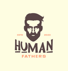 Man Bearded Father Great Human Head Mascot