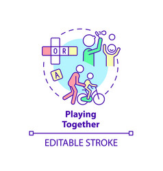 Playing Together Concept Icon