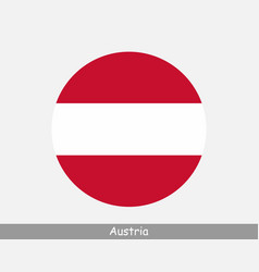 Austria Round Circle Flag