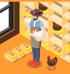 Chicken Coop Isometric Background