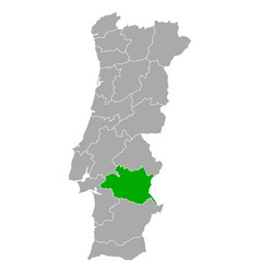 Map Evora In Portugal