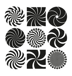 Optical Art - Collection Of Spirals And Swirls