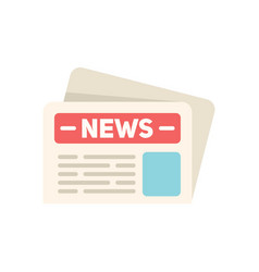 Newspaper Article Icon Flat News Paper