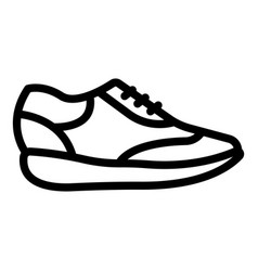 Teen Sneakers Icon Outline Style