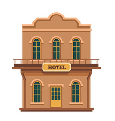 Western American Architecture Style Hotel Building