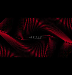 Black Abstract Background With Glowing Red Lines