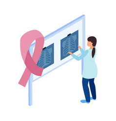 Cancer Doctor Radiograms Composition