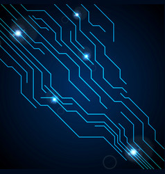 Dark Blue Circuit Board Technology Background