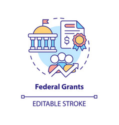 Federal Grants Concept Icon