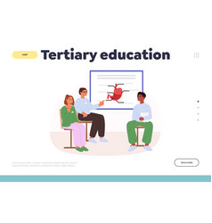 Tertiary Education Concept Of Landing Page