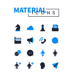 Business Symbols - Flat Design Style Icons Set