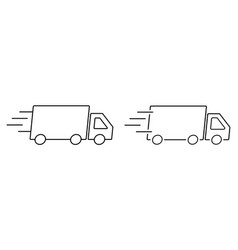 Fast Shipping Delivery Trucks In Line Style