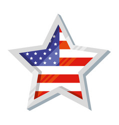 Usa Flag In Star