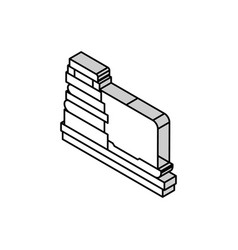 Laptop Books Online Learning Platform Isometric