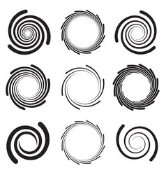 Optical Art - Collection Of Spirals And Swirls