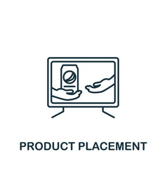 Product Placement Icon Monochrome Simple