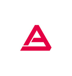 Letter A Simple Run Motion Geometric Logo