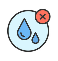 No Water Icon Image