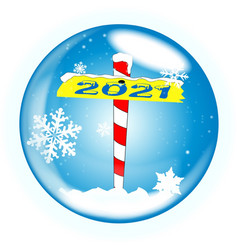 North Pole Winter Globe Christmas 2021