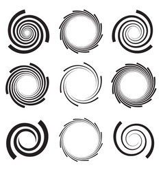 Optical Art - Collection Of Spirals And Swirls