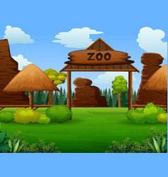 Zoo Entrance With No Visitors