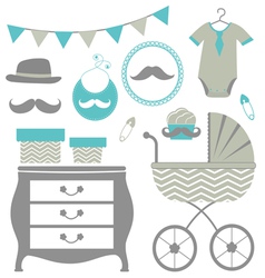 Little Man Is Coming Baby Shower Set