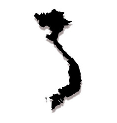 Vietnam Country Map Icon Symbol Design