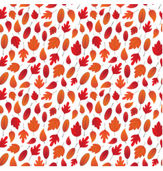 Abstract Autumn Leaves Seamless Pattern