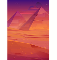 Ancient Egyptian Pyramids At Dusk