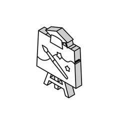 Creative Arts Primary School Isometric Icon